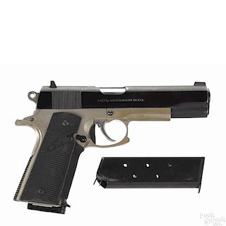 Colt Mark IV series '70 semi-automatic pistol with Secamp Conversion, .45 caliber