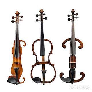Three Mute (or Practice) Violins