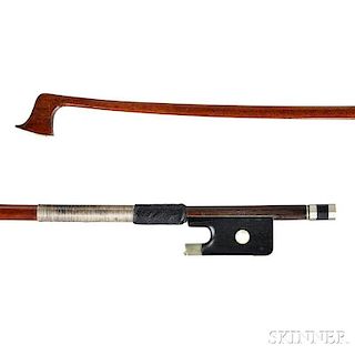 French Nickel-mounted Violin Bow