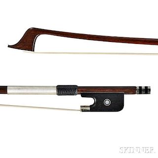 French Nickel-mounted Violoncello Bow, Marc Laberte