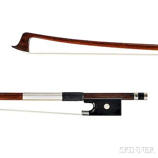 French Nickel-mounted Violin Bow, Cuniot-Hury & Ouchard