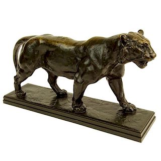 Antoine-Louis Barye, French (1796-1875) Bronze "Lioness"