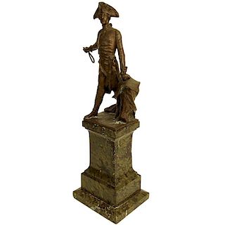 Antique Spelter Figure French General"