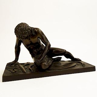 Hermann Gladenbeck, German (1827-1918) Bronze sculpture "Slave Warrior"