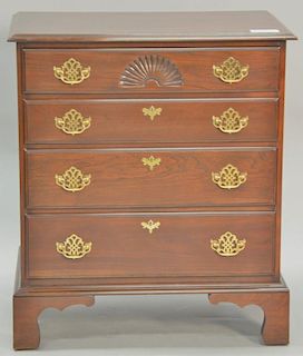 Harden cherry Chippendale style chest. ht. 35 1/2" x wd. 31", dp. 19"