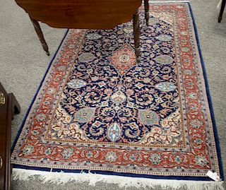 Oriental throw rug, 4'4" x 7'.