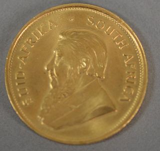 African Krugerrand .999 fine, gold coin, 1oz.