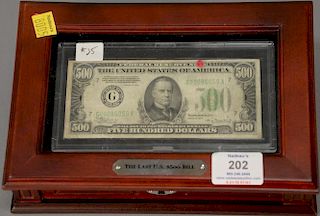 $500. bill, 1934, s/n G00086059A