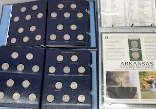 Coin group lot to include Collectors book, America the Beautiful State Quarters Collection Volume I, from PCS Stamps and Coins; book...