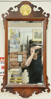 Pair of Council Chippendale style mahogany mirrors