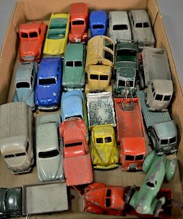 Twenty-three Dinky Toys cars and trucks Meccano