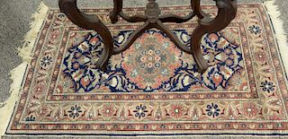 Oriental throw rug 2'11" x 4'6".