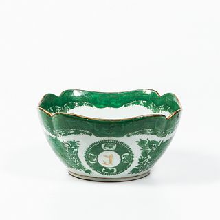 Green Fitzhugh Export Porcelain Bowl