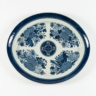 Blue Fitzhugh Export Porcelain Serving Platter
