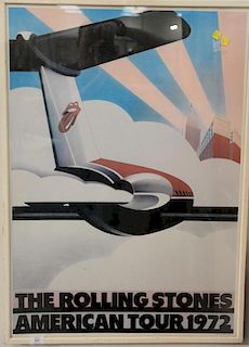 The Rolling Stones American Tour 1972, poster print by John Pasche, production by Chipmonk Sunday Promotions 1972