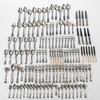 Approx. 125 Mostly Chinese and Indian Export Silver Table Cutlery Items