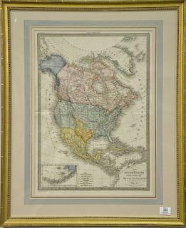 Map of North America Carte De L'Amerique Septentrionale, Paris 1854 Chez P