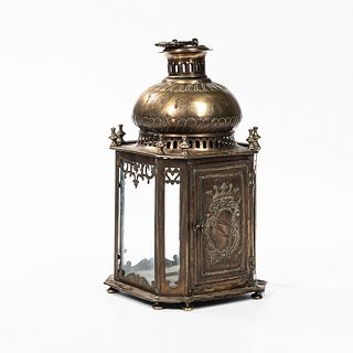 Early Dutch Brass Lantern