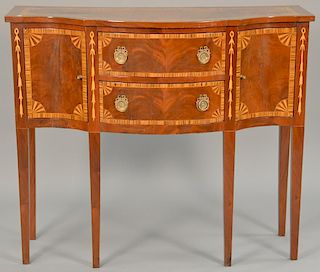 Mahogany inlaid Federal style sideboard. ht. 42", wd. 49 1/2", dp. 21"