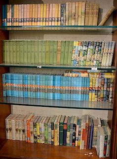 Large group of books to include Hardy Boys series, Bunny brown series, Tom Swift series, The Bobbey Twins series, etc.
