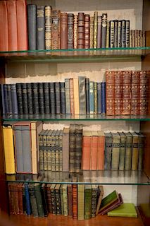 Group of books to include Gibbin's History of Rome, The Keats Circle & misc. others including leather bound books.