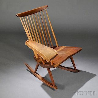George Nakashima (1905-1990) Single-arm Rocking Chair