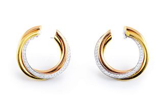 Cartier Trinity Diamond Earrings