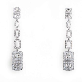 Bulgari Diamond Dangle Earrings