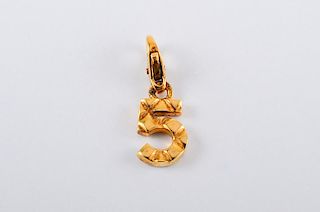 Chanel #5 Yellow Gold Charm