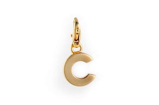 Chanel C Yellow Gold Charm