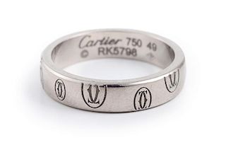 Cartier White Gold Band