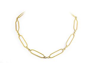 Cartier Large Gold Link Necklace