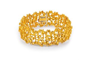 Gubelin Gold Open Design Bracelet