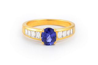 Asprey Sapphire Diamond Ring