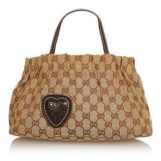 Gucci GG Canvas Crest Handbag