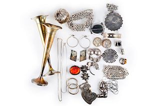 Lot of Silver and Costume Jewelry
