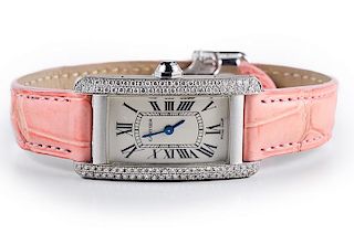 Cartier Ladies' Diamond Tank Watch