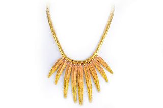 H. Stern Gold Feather Necklace