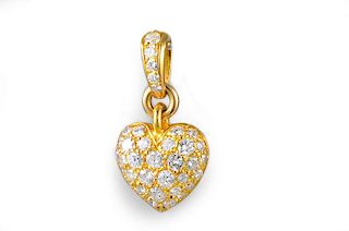 Cartier Diamond Heart Pendant