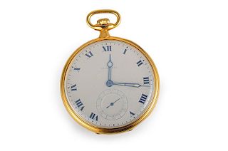 Tiffany Art Deco Gold Pocket Watch