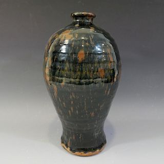 ANTIQUE CHINESE JIZHOU WARE MEIPING VASE