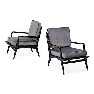 CARLO DE CARLI; SINGER & SONS Lounge chairs