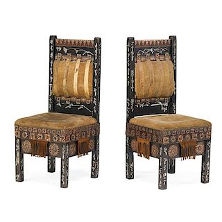 CARLO BUGATTI Pair of chairs