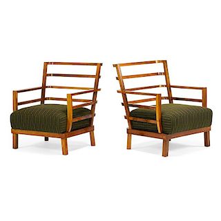 LAJOS KOZMA Pair of lounge chairs