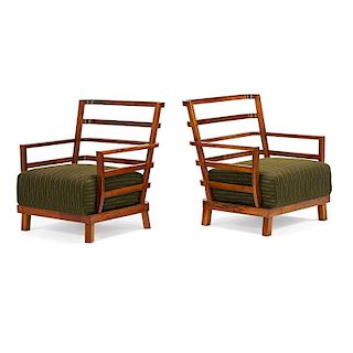 LAJOS KOZMA Pair of lounge chairs