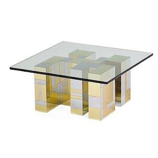 PAUL EVANS; DIRECTIONAL Cityscape coffee table