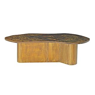 P. & K. LaVERNE Reclining Lady coffee table