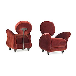 JORDAN MOZER Two Bellagio lounge chairs