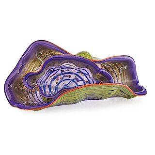 DALE CHIHULY Two-piece Seaform set