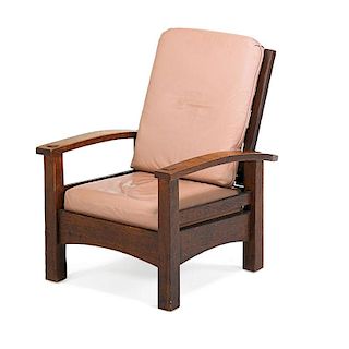 GUSTAV STICKLEY Rare early Morris chair